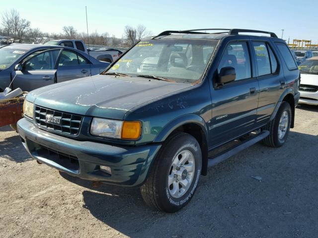 4S2CM58W4W4335159 - 1998 ISUZU RODEO S GREEN photo 2