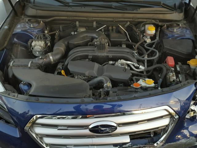 4S4BSAFC1F3240705 - 2015 SUBARU OUTBACK 2. BLUE photo 7