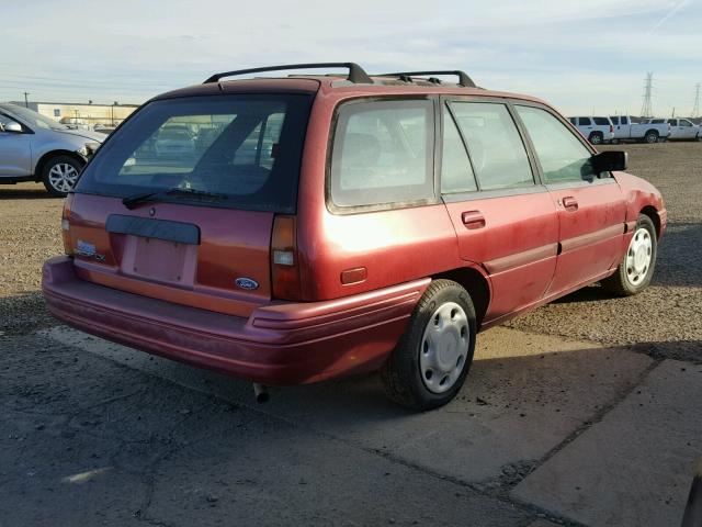 3FASP15J7SR190383 - 1995 FORD ESCORT LX RED photo 4