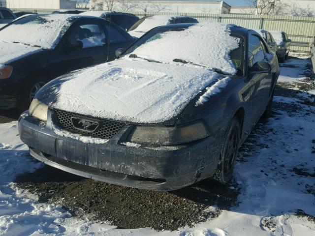 1FAFP40412F220348 - 2002 FORD MUSTANG BLUE photo 2