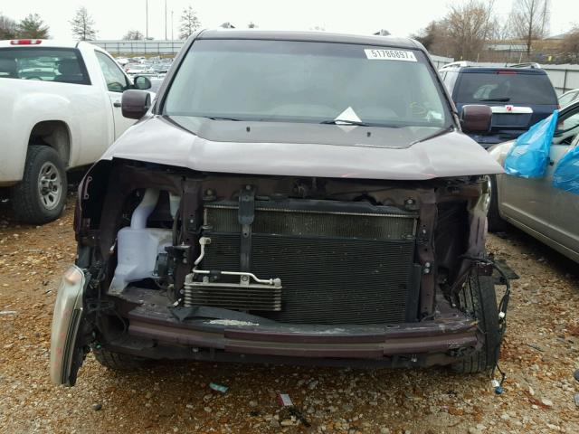 5FNYF4H78BB033147 - 2011 HONDA PILOT EXLN MAROON photo 9