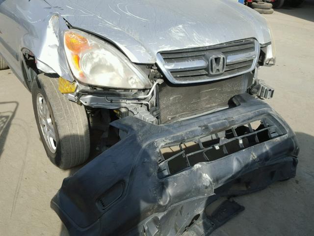 JHLRD78804C048765 - 2004 HONDA CR-V EX SILVER photo 9