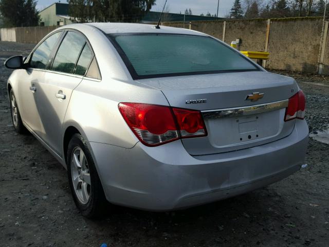 1G1PE5S9XB7200055 - 2011 CHEVROLET CRUZE LT SILVER photo 3