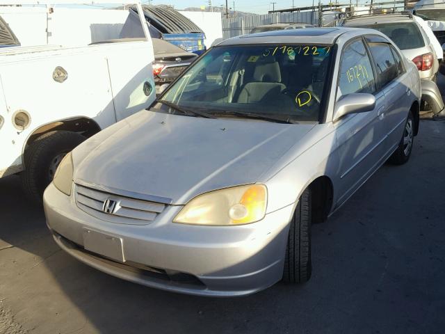 2HGES267X3H564420 - 2003 HONDA CIVIC EX ვერცხლისფერი ფოტო 2