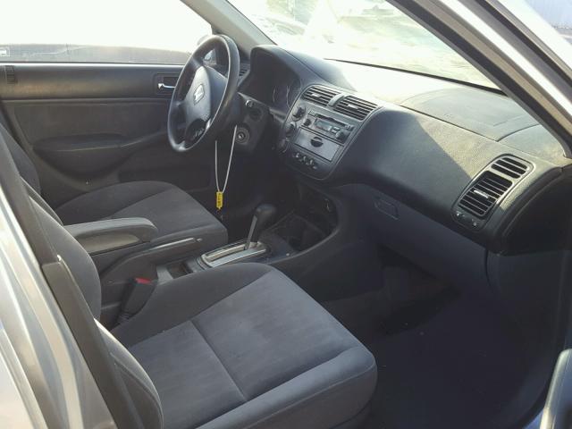 2HGES267X3H564420 - 2003 HONDA CIVIC EX ვერცხლისფერი ფოტო 5