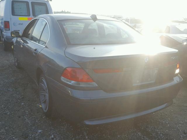 WBAGL63414DP69898 - 2004 BMW 745 I GRAY photo 3