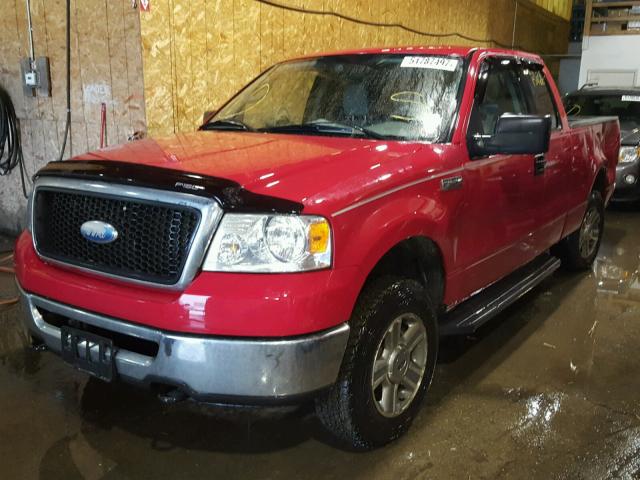 1FTPX14V27FA87185 - 2007 FORD F150 RED photo 2