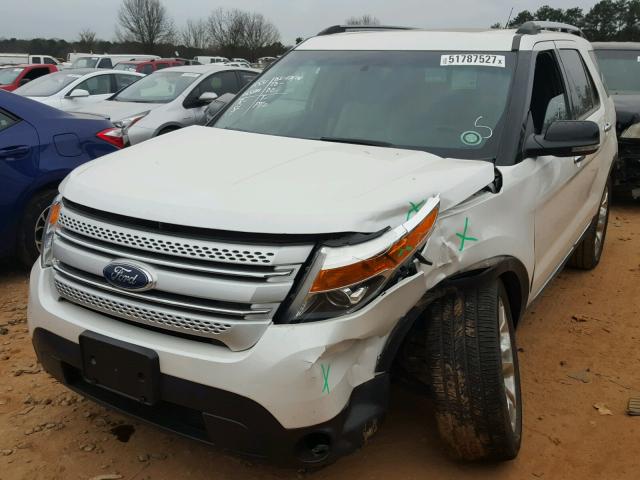 1FMHK7D89BGA09064 - 2011 FORD EXPLORER X WHITE photo 2