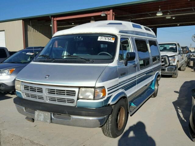 2B6HB21Y8RK165789 - 1994 DODGE RAM VAN WHITE photo 2