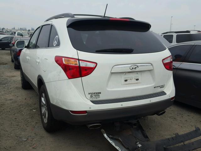 KM8NUDCC3BU170819 - 2011 HYUNDAI VERACRUZ G WHITE photo 3