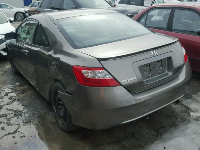 2HGFG12698H014677 - 2008 HONDA CIVIC LX GRAY photo 3