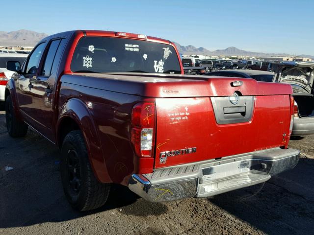 1N6AD0ER0BC400445 - 2011 NISSAN FRONTIER S RED photo 3