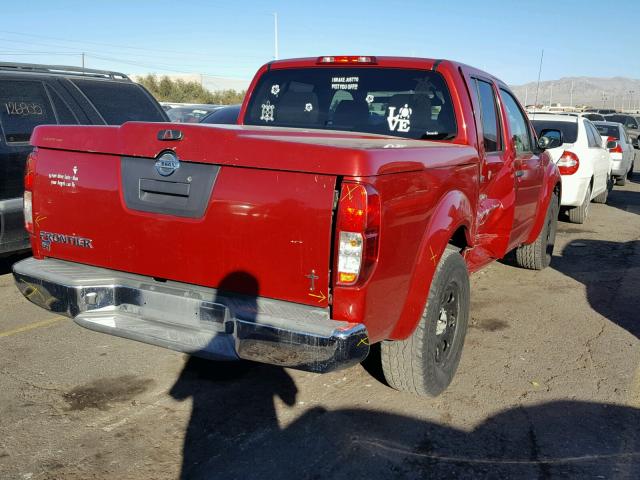 1N6AD0ER0BC400445 - 2011 NISSAN FRONTIER S RED photo 4