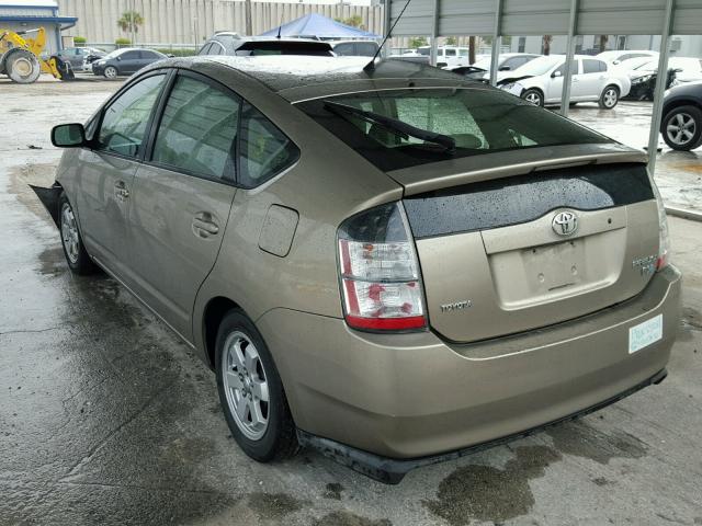 JTDKB20U840111449 - 2004 TOYOTA PRIUS BEIGE photo 3