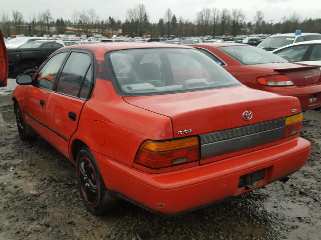 JT2AE09E1P0005134 - 1993 TOYOTA COROLLA LE RED photo 3