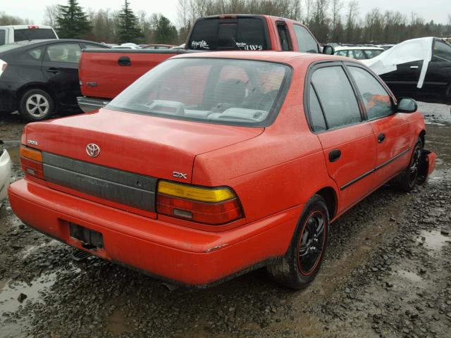 JT2AE09E1P0005134 - 1993 TOYOTA COROLLA LE RED photo 4