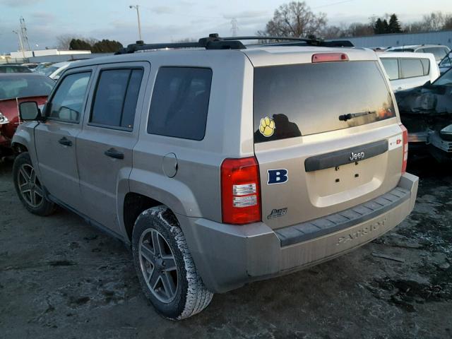 1J8FT28B99D124401 - 2009 JEEP PATRIOT SP BEIGE photo 3