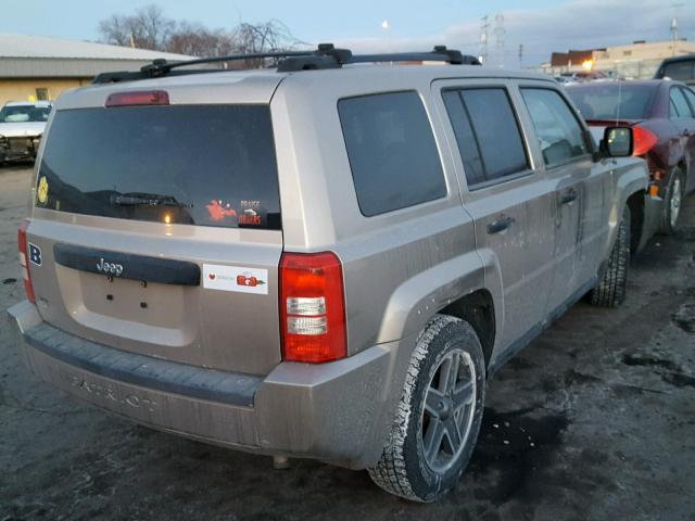 1J8FT28B99D124401 - 2009 JEEP PATRIOT SP BEIGE photo 4