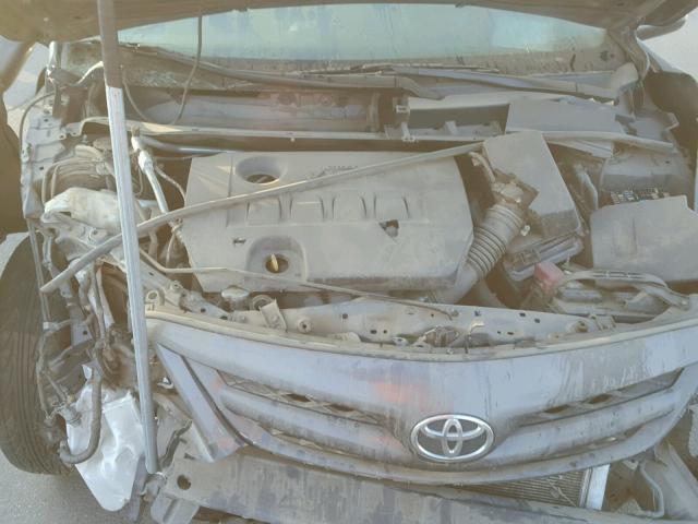 2T1BU4EE0CC801966 - 2012 TOYOTA COROLLA BA GRAY photo 7