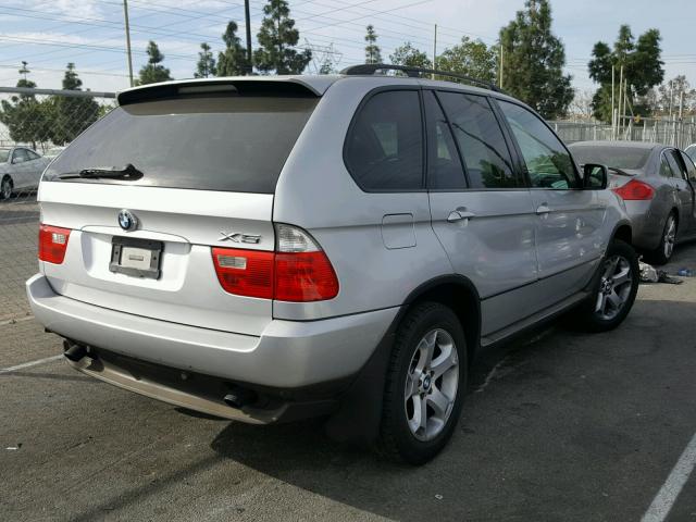 5UXFA13515LY14392 - 2005 BMW X5 3.0I SILVER photo 4