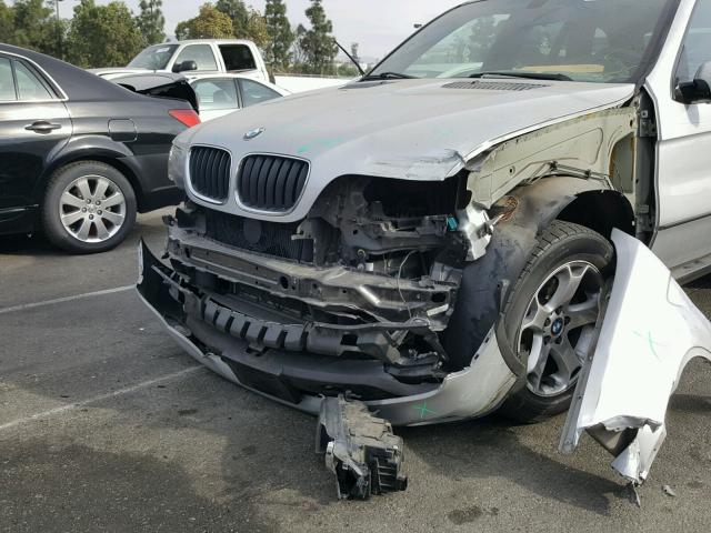5UXFA13515LY14392 - 2005 BMW X5 3.0I SILVER photo 9