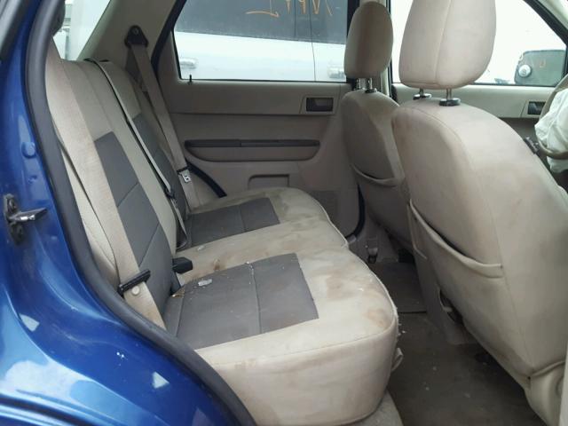 1FMCU93128KA09336 - 2008 FORD ESCAPE XLT BLUE photo 6