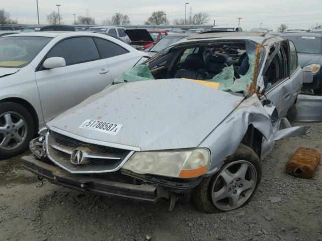 19UUA56652A050639 - 2002 ACURA 3.2TL SILVER photo 2