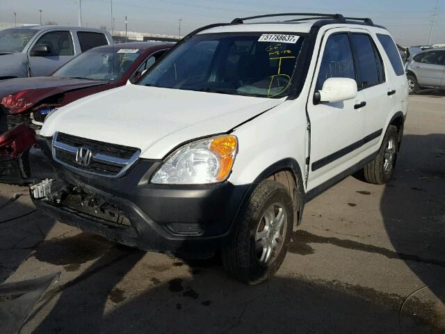 JHLRD78844C023318 - 2004 HONDA CR-V EX WHITE photo 2