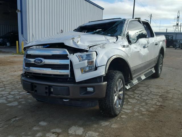 1FTEW1EFXGKD42741 - 2016 FORD F150 SUPER WHITE photo 2