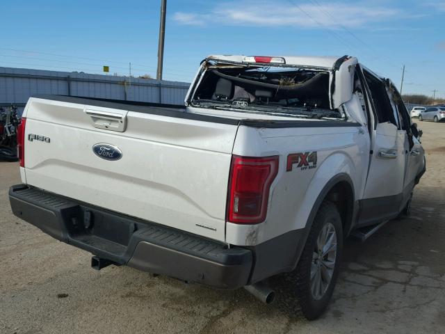 1FTEW1EFXGKD42741 - 2016 FORD F150 SUPER WHITE photo 4