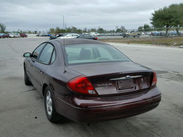 1FAFP5327YA230999 - 2000 FORD TAURUS SE BROWN photo 3