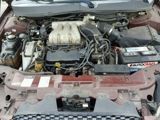 1FAFP5327YA230999 - 2000 FORD TAURUS SE BROWN photo 7