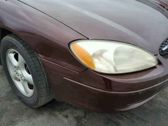 1FAFP5327YA230999 - 2000 FORD TAURUS SE BROWN photo 9