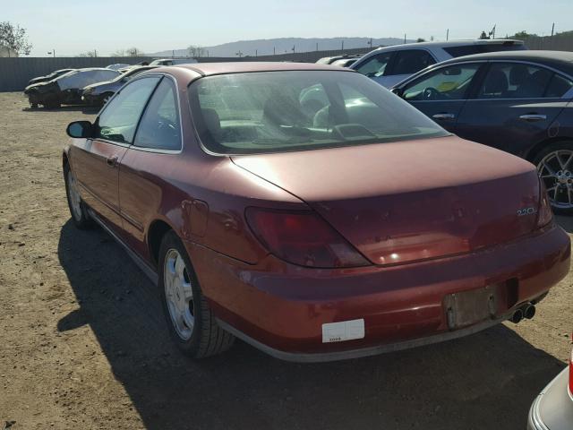 19UYA1152VL017082 - 1997 ACURA 2.2 CL RED photo 3