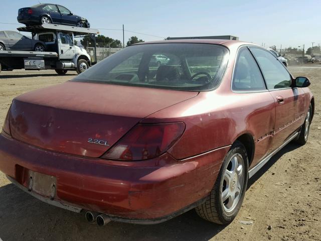 19UYA1152VL017082 - 1997 ACURA 2.2 CL RED photo 4