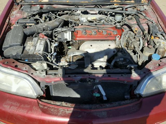 19UYA1152VL017082 - 1997 ACURA 2.2 CL RED photo 7