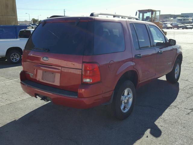 1FMZU63EX4UC24084 - 2004 FORD EXPLORER X RED photo 4