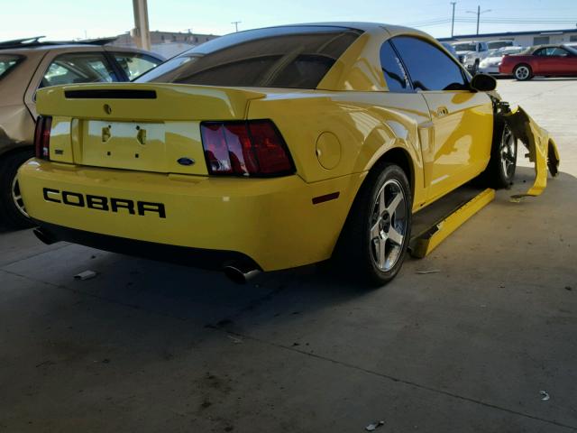 1FAFP48Y13F320474 - 2003 FORD MUSTANG CO YELLOW photo 4
