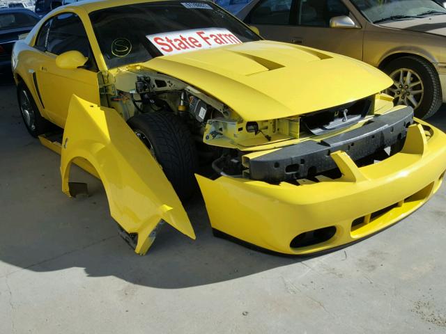 1FAFP48Y13F320474 - 2003 FORD MUSTANG CO YELLOW photo 9