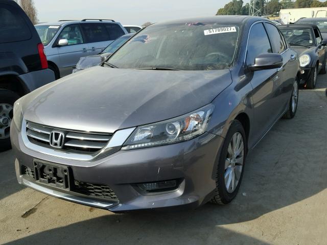 1HGCR2F70FA274080 - 2015 HONDA ACCORD EX GRAY photo 2