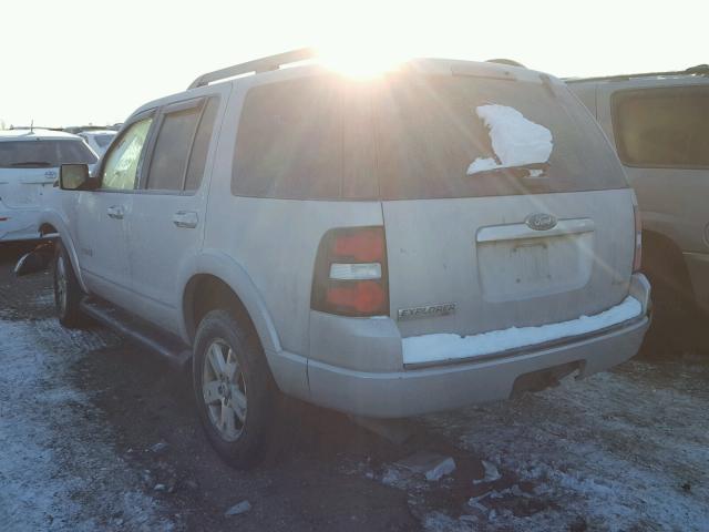 1FMEU73E97UB34840 - 2007 FORD EXPLORER X SILVER photo 3