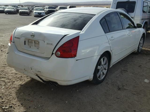 1N4BA41EX6C846463 - 2006 NISSAN MAXIMA SE WHITE photo 4