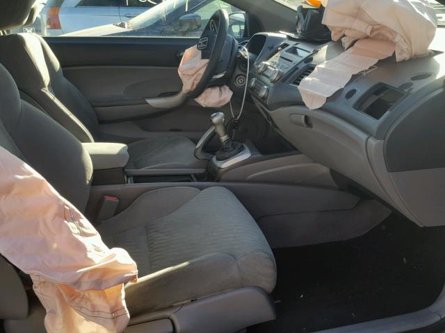 2HGFG118X9H516196 - 2009 HONDA CIVIC EX GRAY photo 5