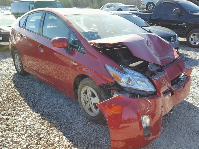 JTDKN3DU3B0260047 - 2011 TOYOTA PRIUS RED photo 1