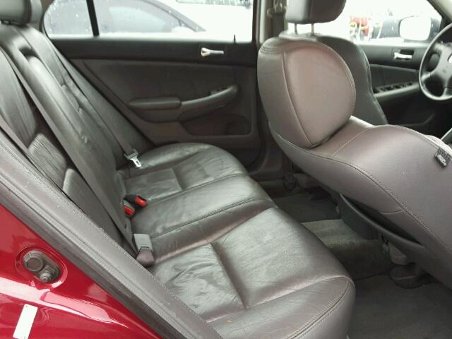 1HGCM66534A095369 - 2004 HONDA ACCORD EX RED photo 6