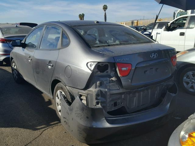 KMHDU46D48U280142 - 2008 HYUNDAI ELANTRA GL GRAY photo 3