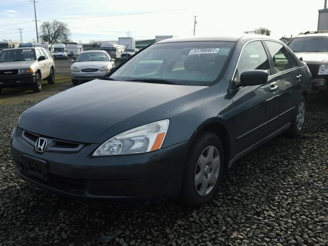 1HGCM56435A159414 - 2005 HONDA ACCORD LX GREEN photo 2