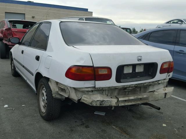 JHMEG8647NS029063 - 1992 HONDA CIVIC DX WHITE photo 3