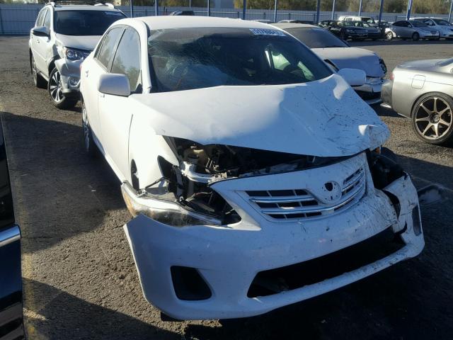 5YFBU4EE5DP190611 - 2013 TOYOTA COROLLA BA WHITE photo 1