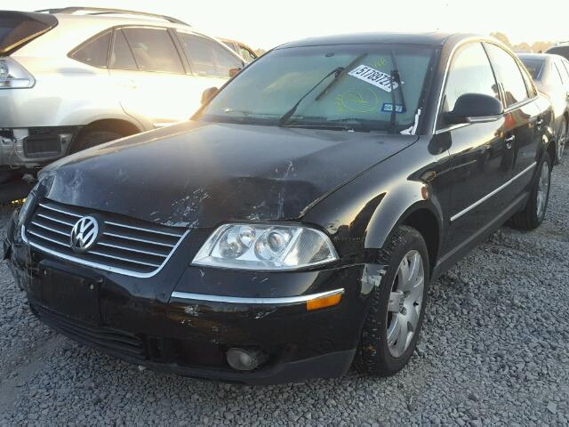 WVWAD63B85E083602 - 2005 VOLKSWAGEN PASSAT GLS BLACK photo 2